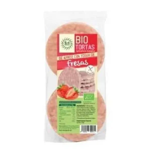 Tortas de Arroz Yogur y Fresa Bio Sol Natural, 100 gr