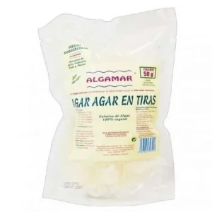Agar Agar Gelatina de Algas en Tiras Bio Algamar, 50 gr
