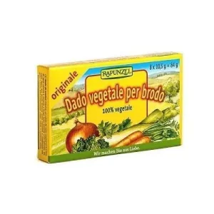 Caldo Vegetal en Cubitos Bio Rapunzel, 8 x 10,5 gr