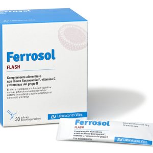 FERROSOL FLASH 30 SOBRES BUCODISPERSABLES