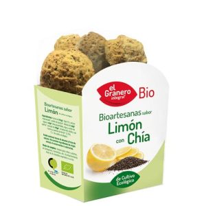 GALLETAS ARTESANAS SABOR LIMÓN CON CHÍA, 250 g
