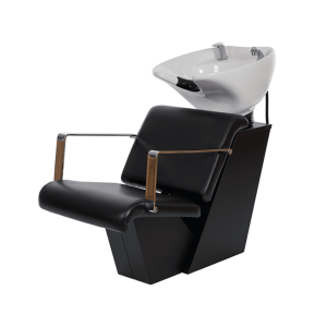 Lava cabezas DREN para peluquerías, asiento de líneas cuadradas