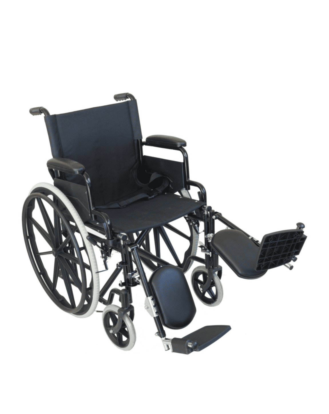 Silla de ruedas plegable, reposapiés y reposabrazos extraíbles - Imagen 2