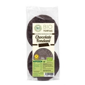TORTAS DE ARROZ BAÑADAS CON CHOCOLATE FONDANT BIO S/G 100G