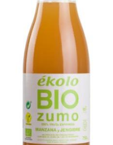 ZUMO DE MANZANA Y JENGIBRE SIN AZUCAR BIO 750ML