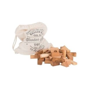 Bloques de madera. Bolsa de 100 piezas