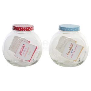 Bote Cristal Metal 19X13X19 2250ml 1und