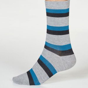 Calcetines sostenibles de rayas para hombre