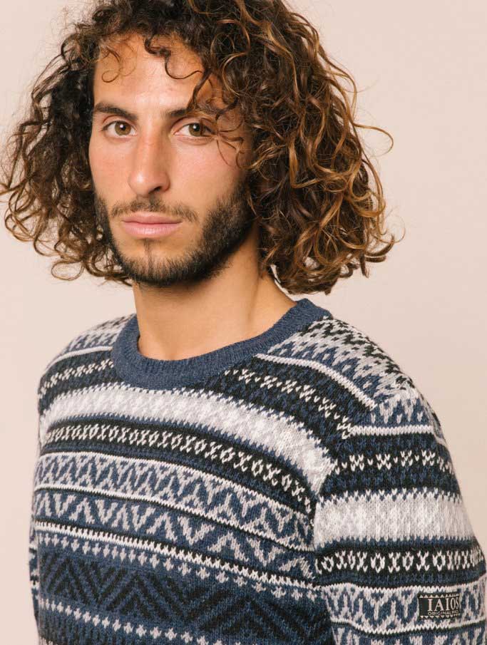 Jersey lana hombre 100% sostenible - Imagen 2