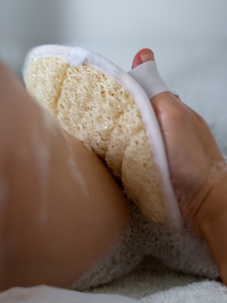 Manopla de luffa exfoliante - Imagen 3