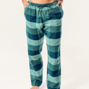 Pantalón pijama a cuadros de algodón orgánico