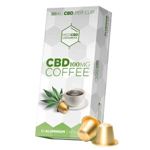 MediCBD Cápsulas de Café Compatibles con Nespresso 100 mg CBD (10 packs/expositor)