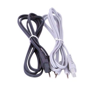 Kit 2 cables microcorrientes para electroestimuladores de 4 canales